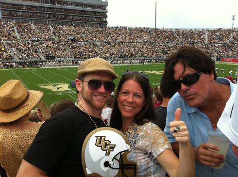 My first ever game of American Football. Go UCF!