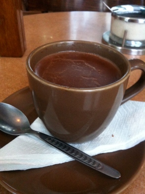 The thickest hot chocolate ever in Museo de Chocolate